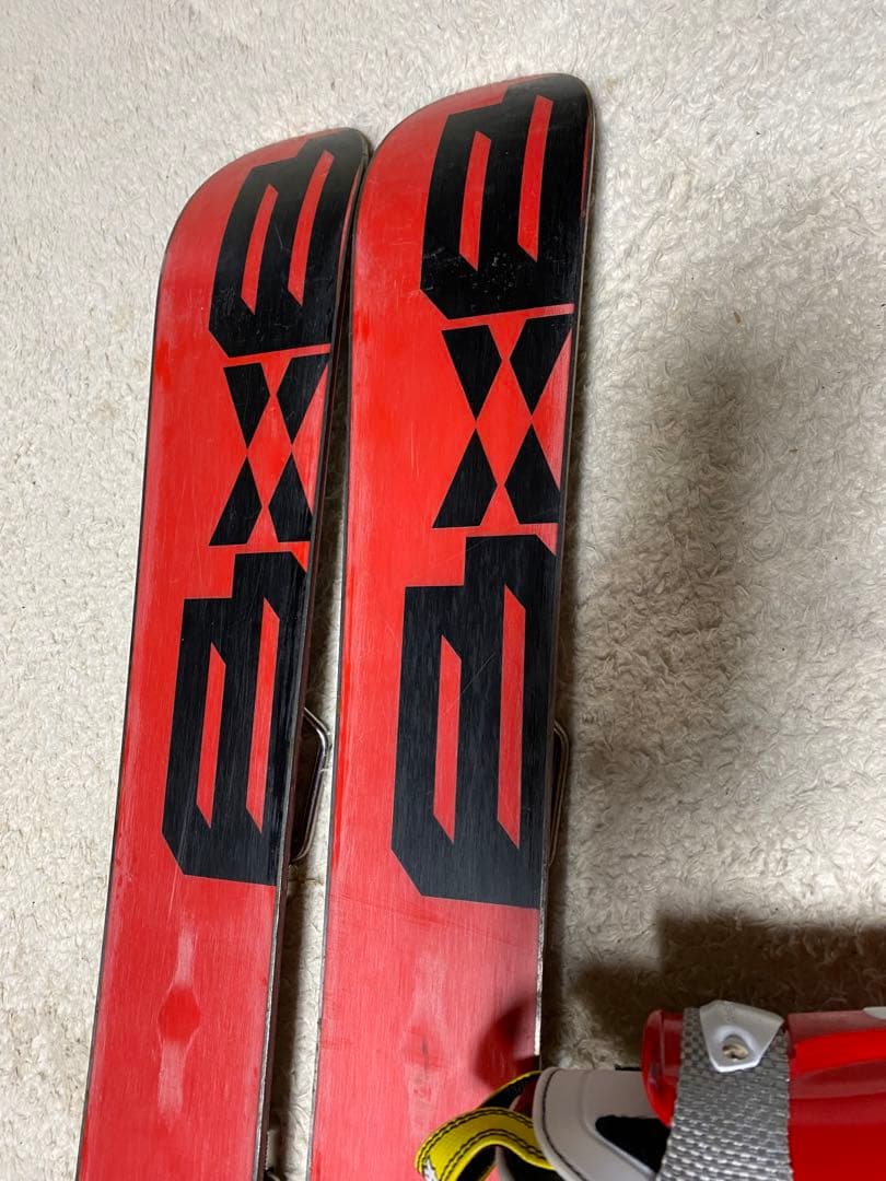 b×bショートスキー　99cm ブーツレグザム24cmショートスキーセット中古