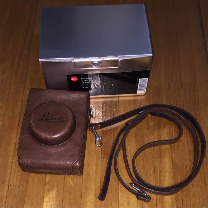 ✨あっちゃん✨ライカD-LUX5用 レザーケース未使用品ショルダー.箱付き
