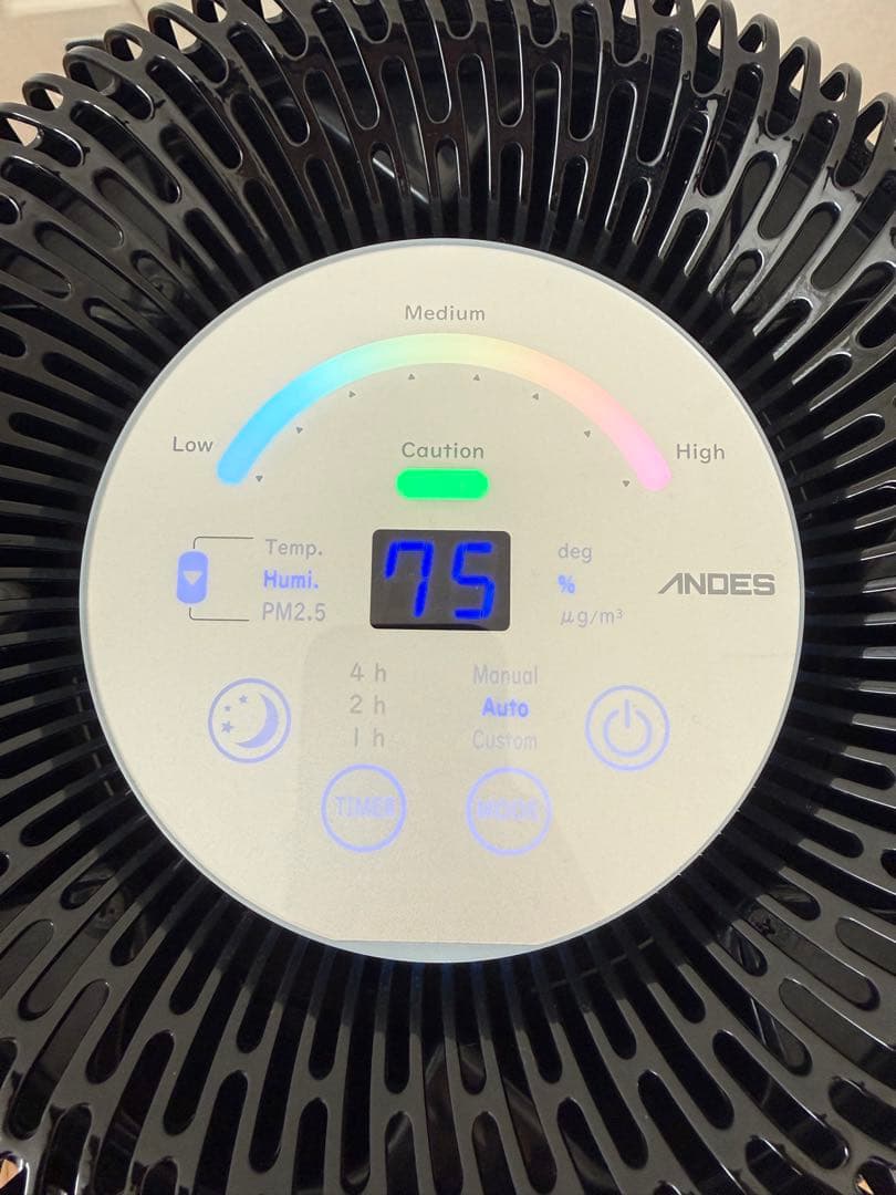ANDES 空気清浄機 PM2.5測定機能付 バイオミクロンサークル アンデス