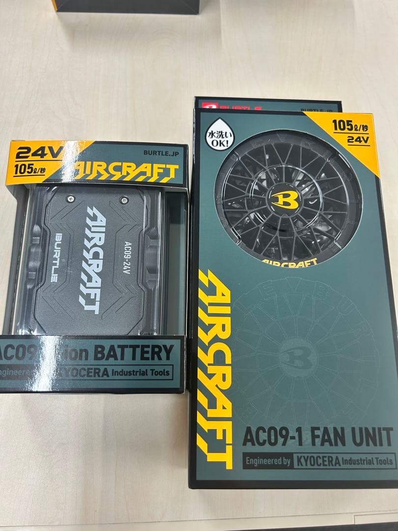 AC09-1ファンユニットと24Vバッテリーセット