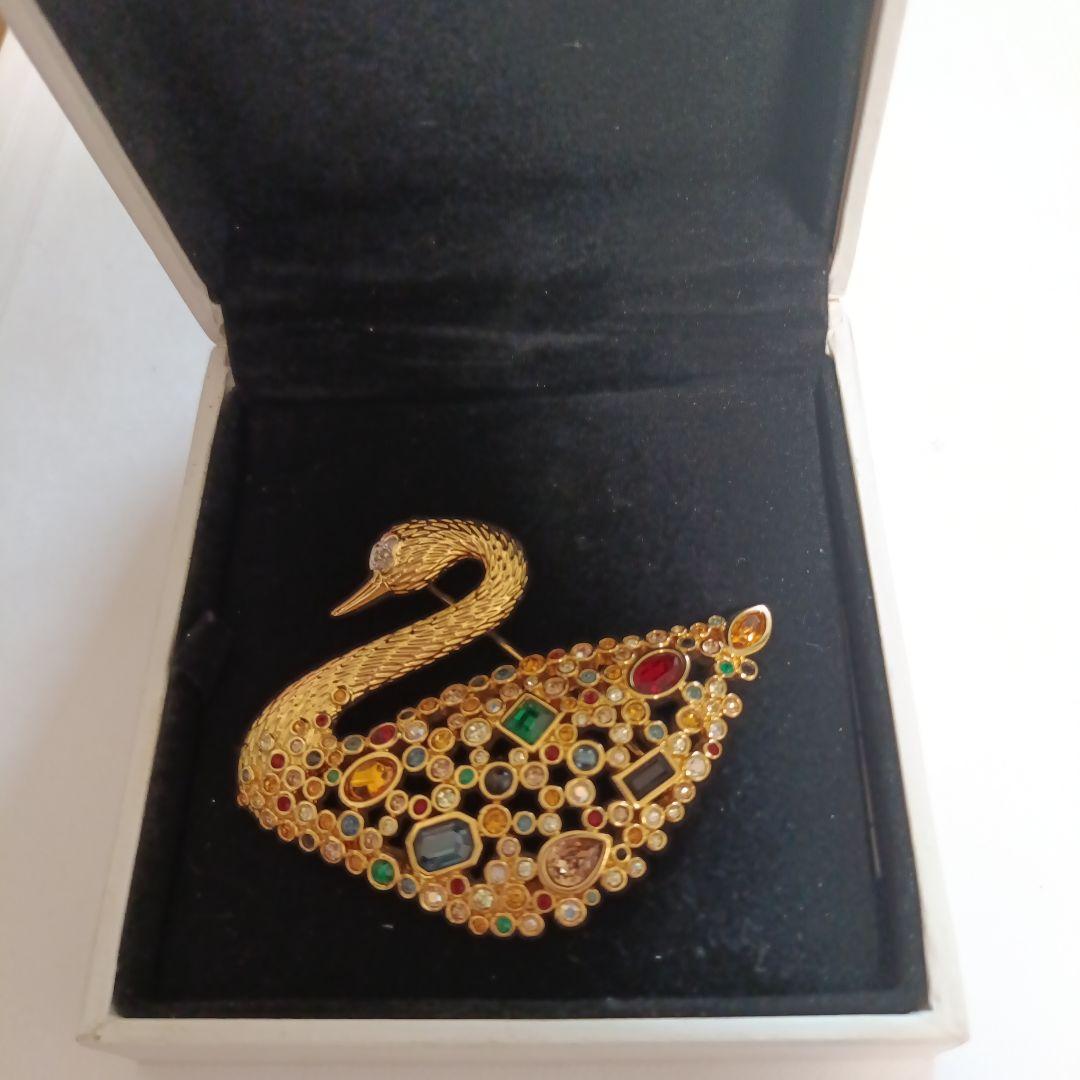 スワロフスキー SCS会員限定品 100周年 スワン ブローチ