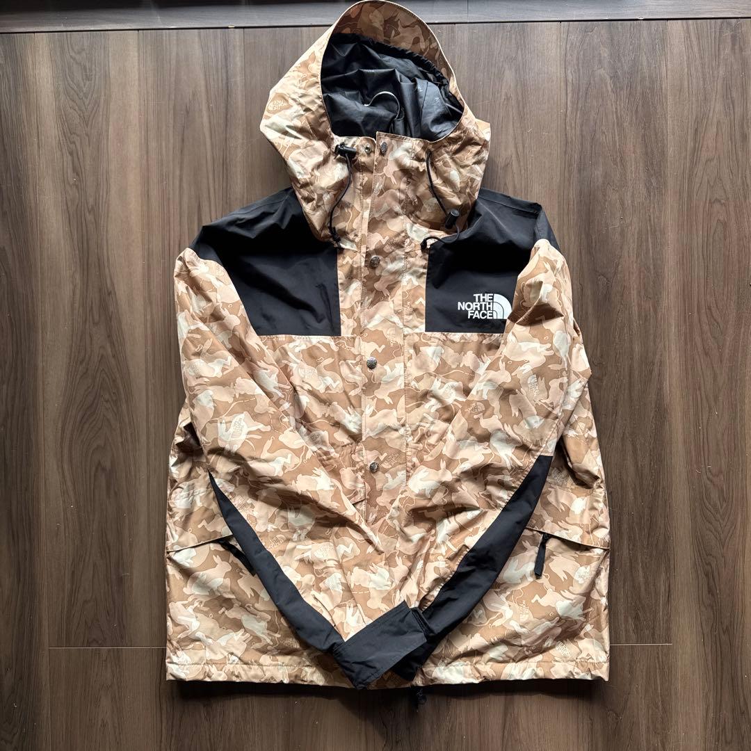 レア 卯年 ザ ノースフェイスメンズ マウンテンパーカー ロゴ ウサギ XL