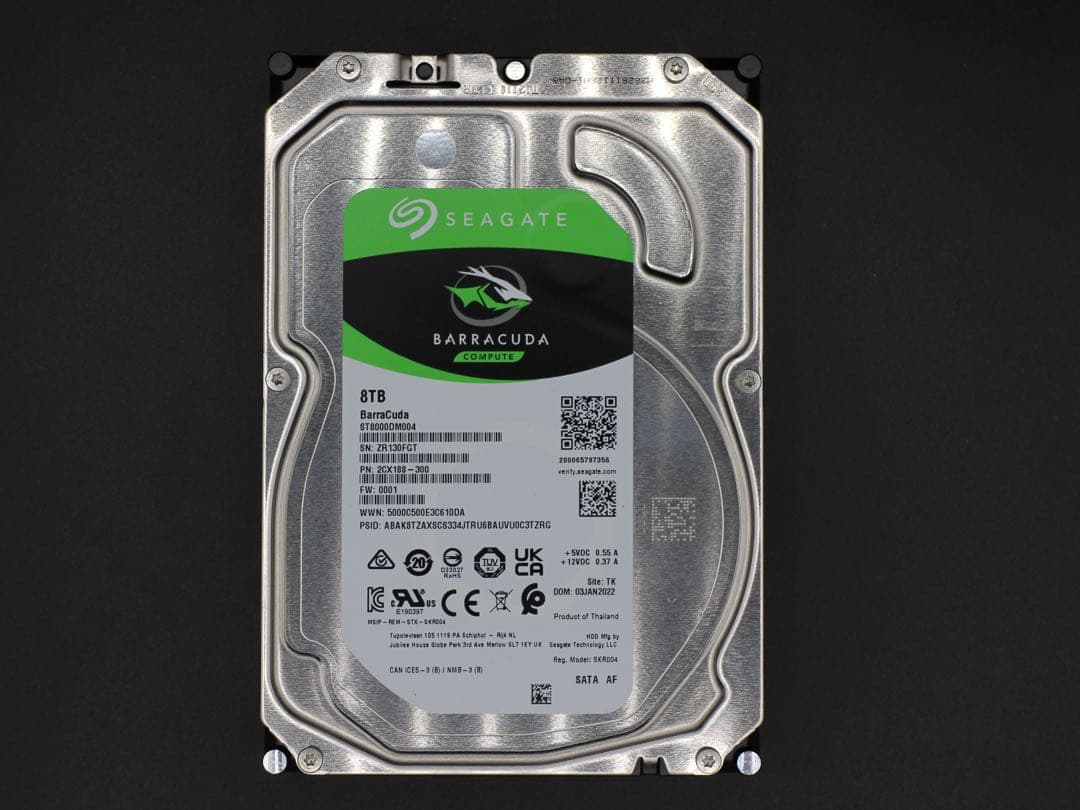 SEAGATE HDD 8TB ST8000DM004 ハードディスク 01