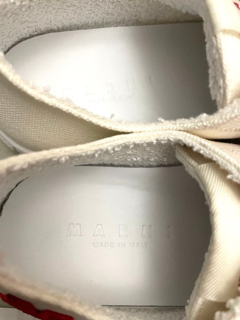 新品未使用　MARNI ホワイト/レッド スニーカー　32 20センチ
