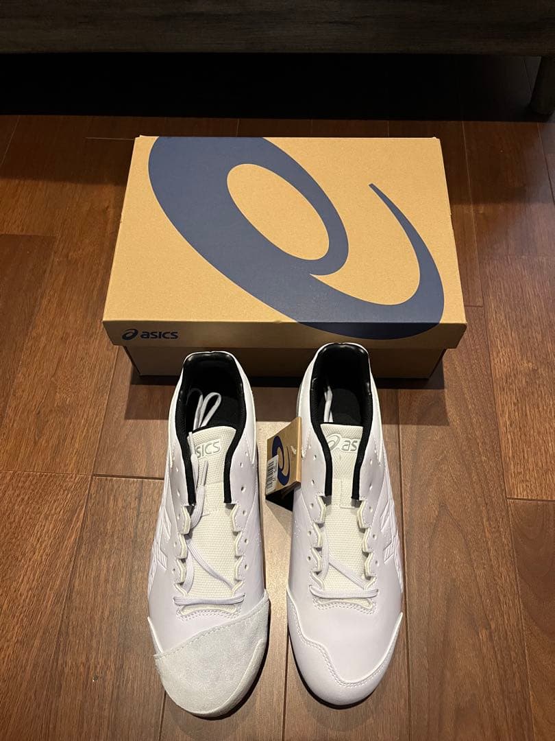 asics ホワイトスパイク 27.0 P革付き