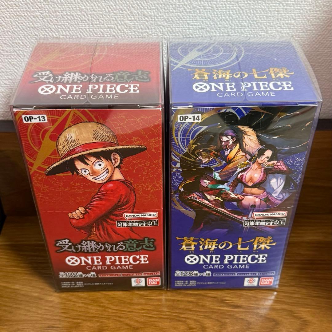 【OP-13】受け継がれる意志 【OP-14】蒼海の七傑 計2BOX テープ付き