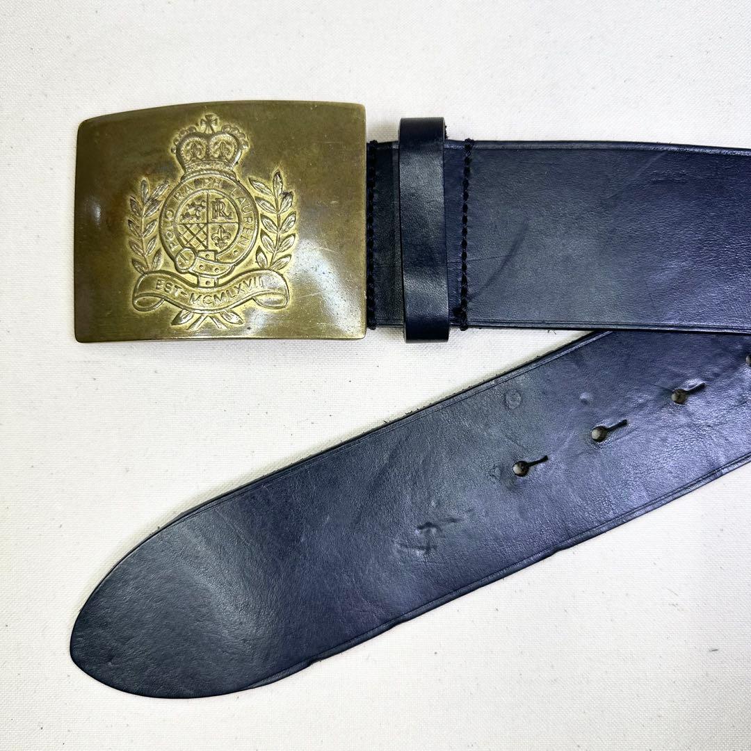 POLO RALPH LAUREN ポロ ヴィンテージ ブラック レザー ベルト