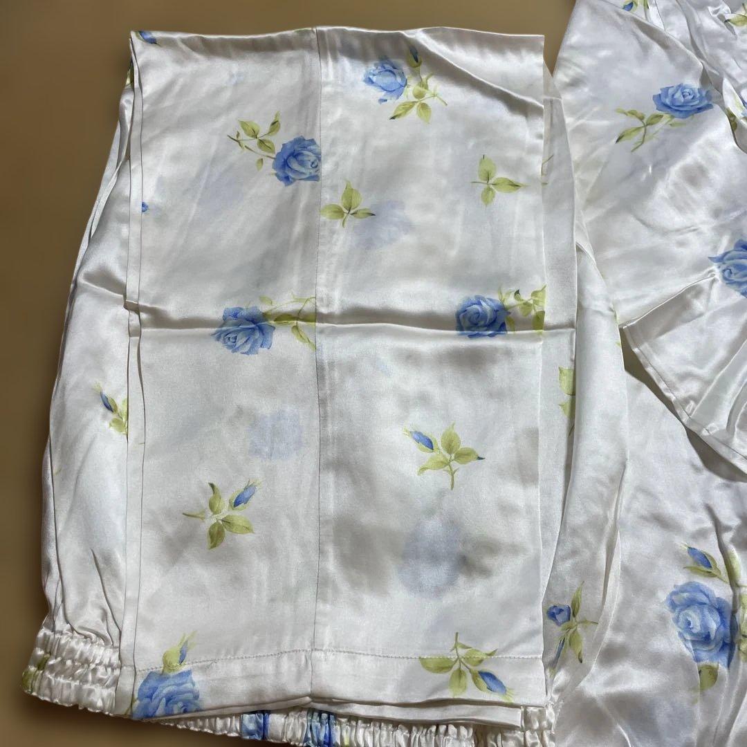 メ*ロ様 ワコール　絹　シルク　花柄　バラ　パジャマ