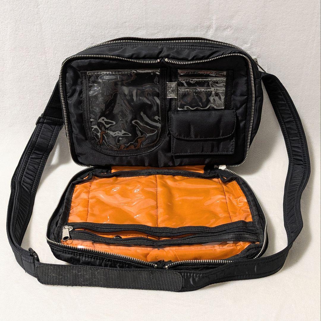 ポーター タンカー ショルダーバッグ 2層 黒 PORTER TANKER