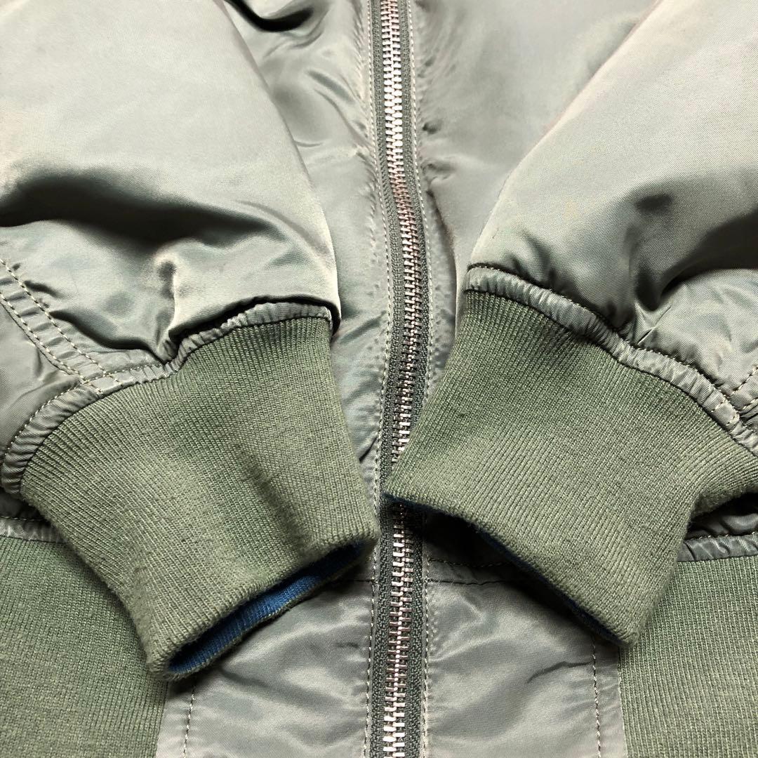 ALPHA リバーシブル スカジャン MA-1 鷹 龍 ボンバージャケット 刺繍