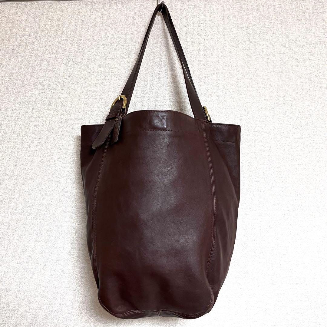 美品 OLD COACH オールドコーチ4082 ブラウン トートバッグ