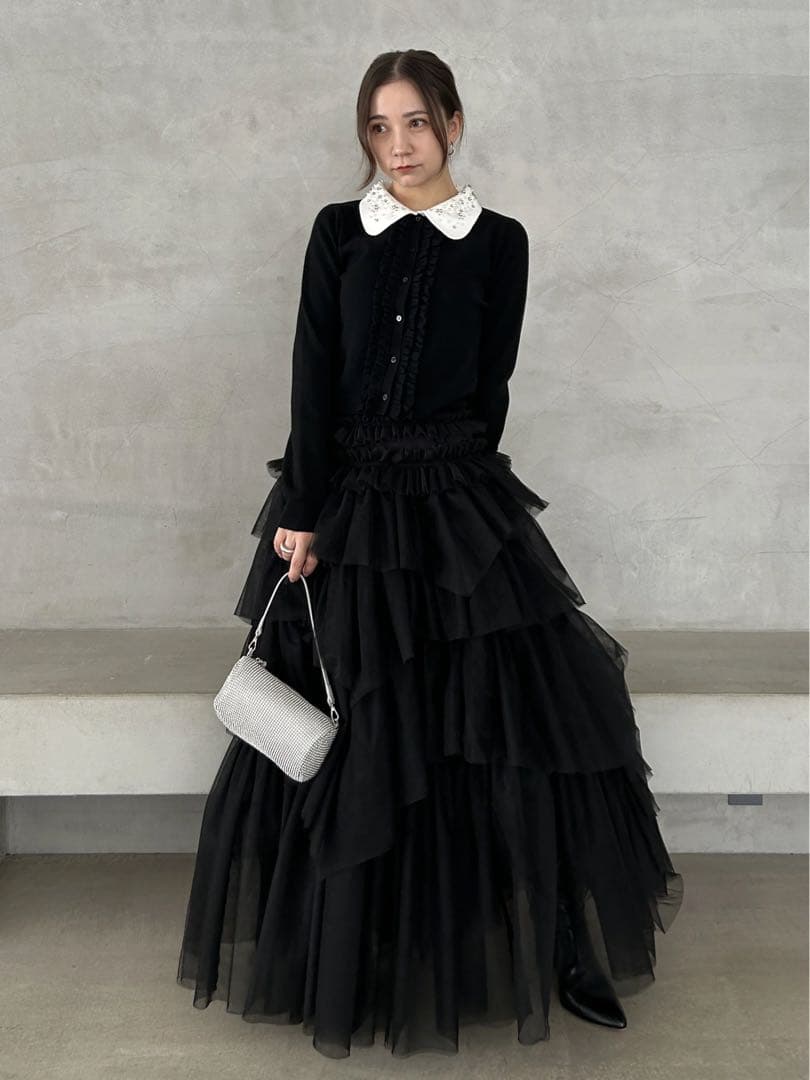【snidel】チュールボリュームスカート