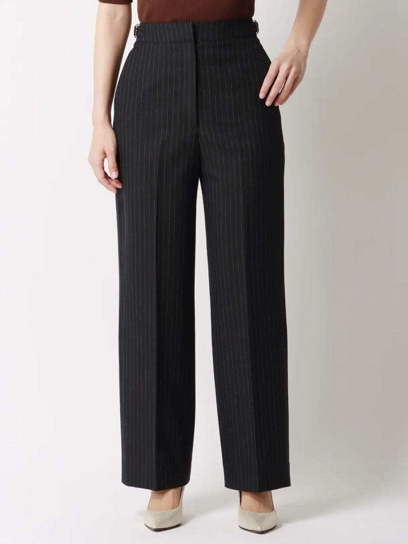 【スーツスクエア】新品 スーツ ウォッシャブル ストレッチ ピンストライプ