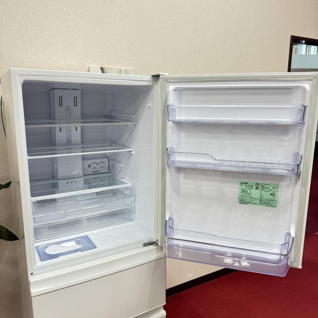 東京23区送料無料　超美品三菱3ドア冷蔵庫　2024年製330L　洗浄/除菌済み