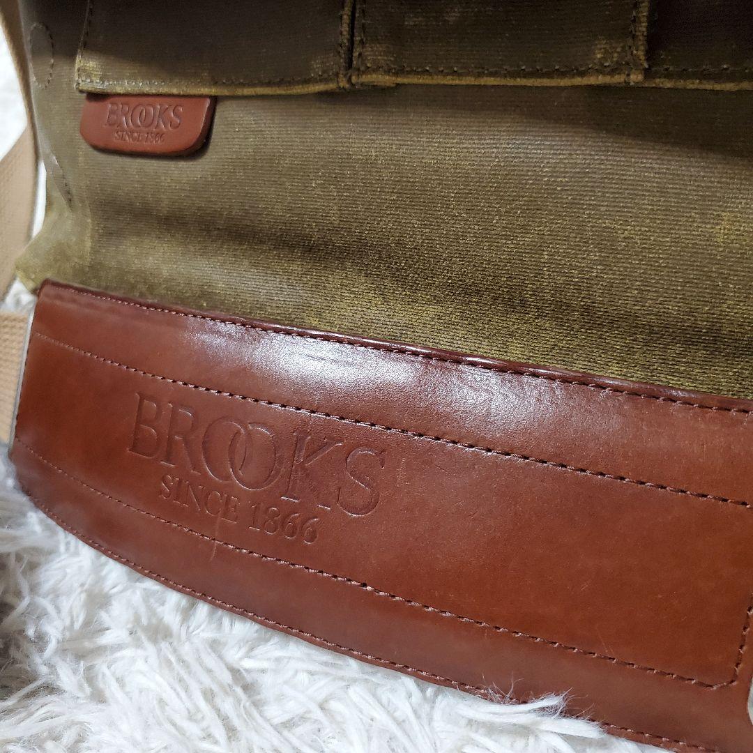 希少 BBROOKS 2way コーティングキャンバス メッセンジャーバッグ