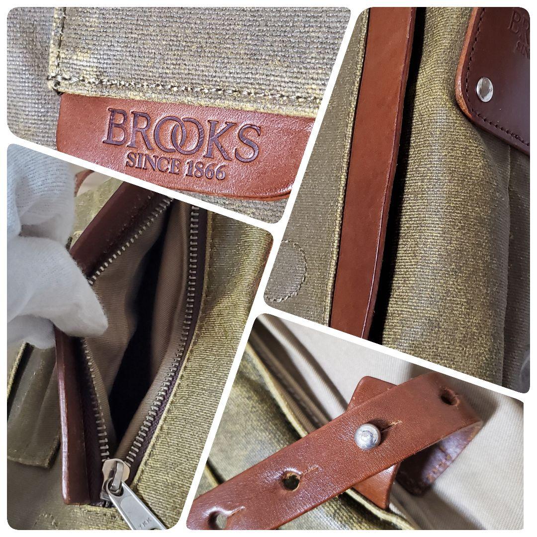 希少 BBROOKS 2way コーティングキャンバス メッセンジャーバッグ