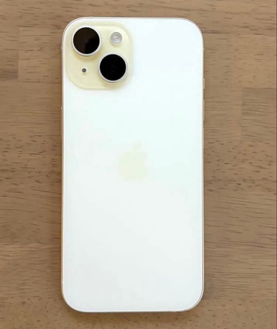 Apple iPhone 15 本体 128gb イエロー　美品