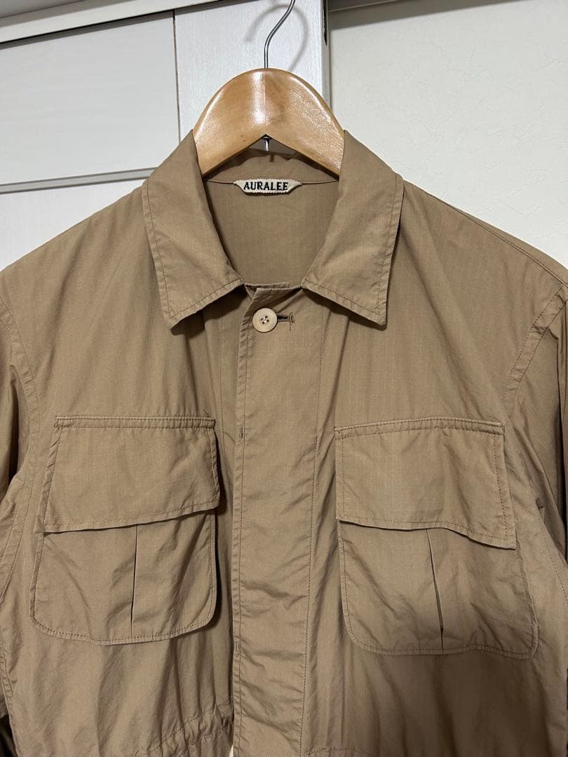AURALEE ベージュ ミリタリージャケット　サイズ1