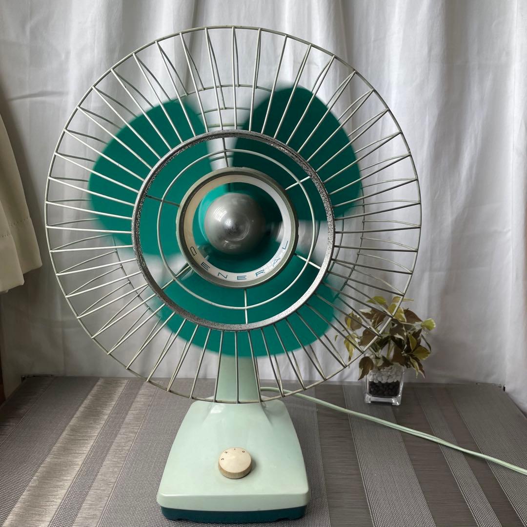 ★動作品 レトロ 扇風機 CENERAL ゼネラル 30cm 3枚羽根
