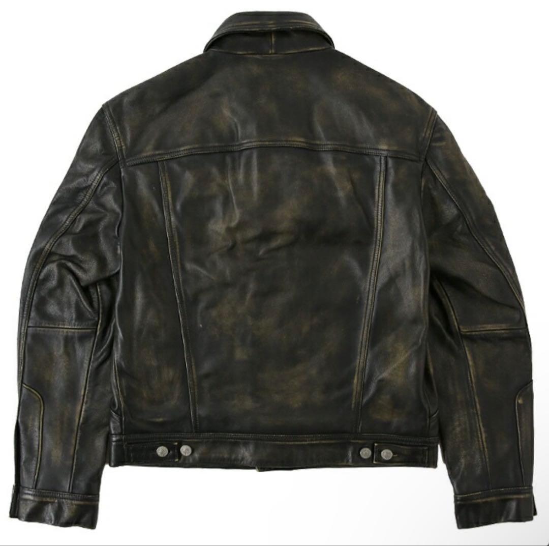 ジャケット・アウター diesel cow leather jacket