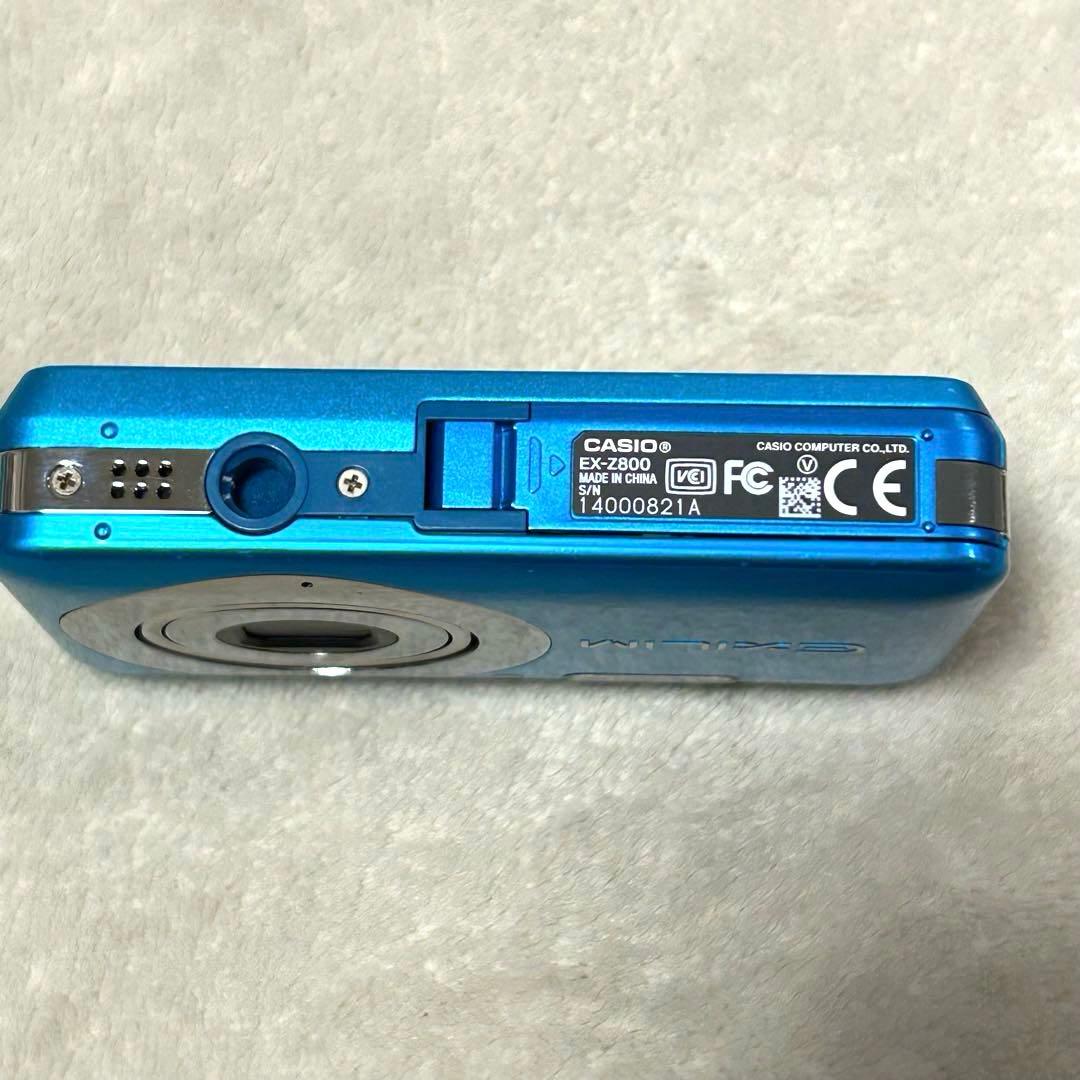 美品 動作確認済 CASIO EXILIM EX-Z800BE ハワイアンブルー
