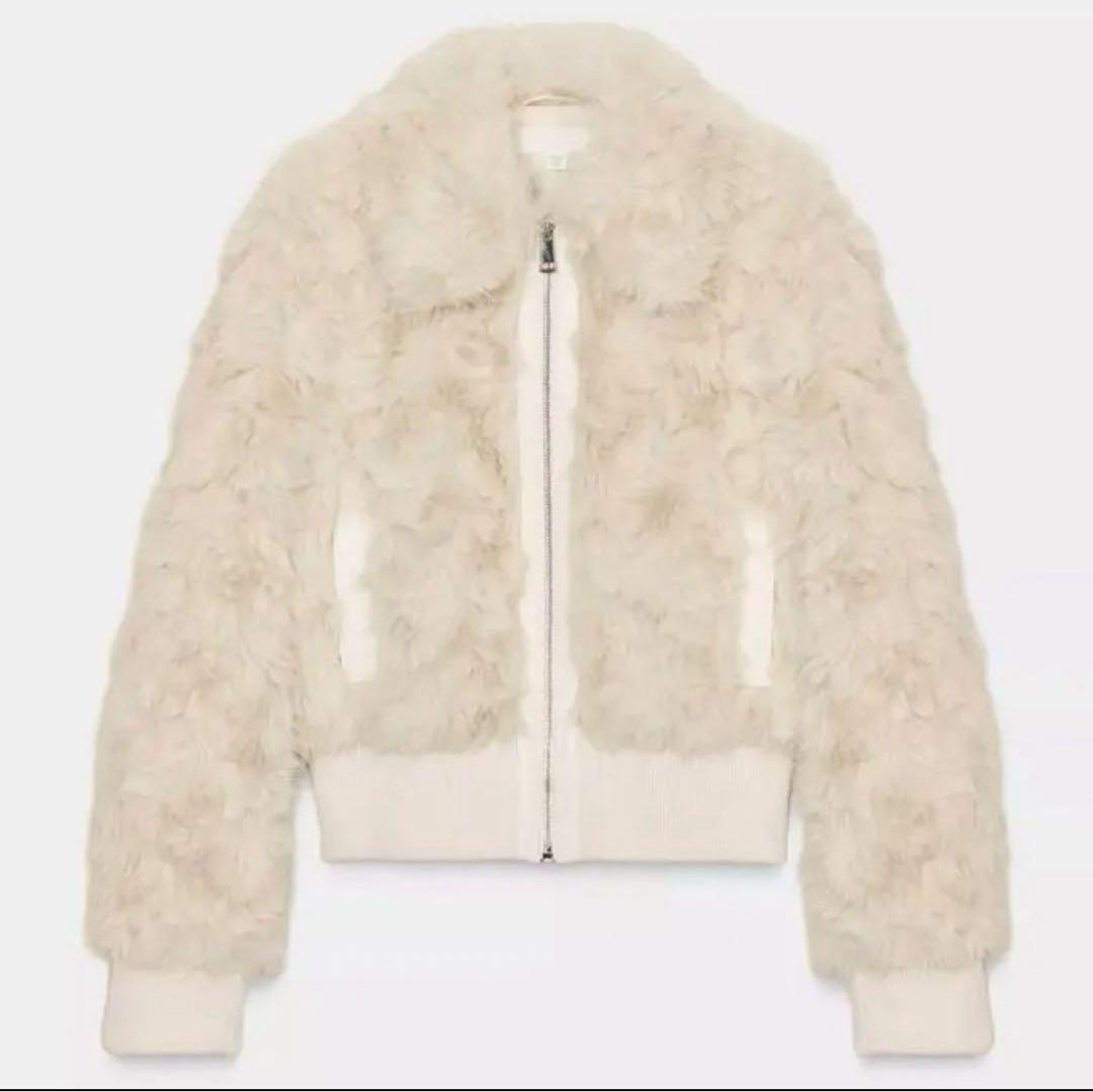 値下げ可　新品タグ付きZARA フェイクファーボンバージャケット　アウター　M