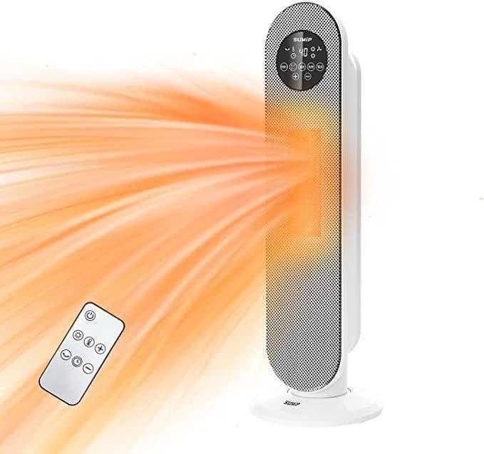 セラミックヒーター 暖房器具 省エネ 電気ファンヒーター 自動首振り　リモコン