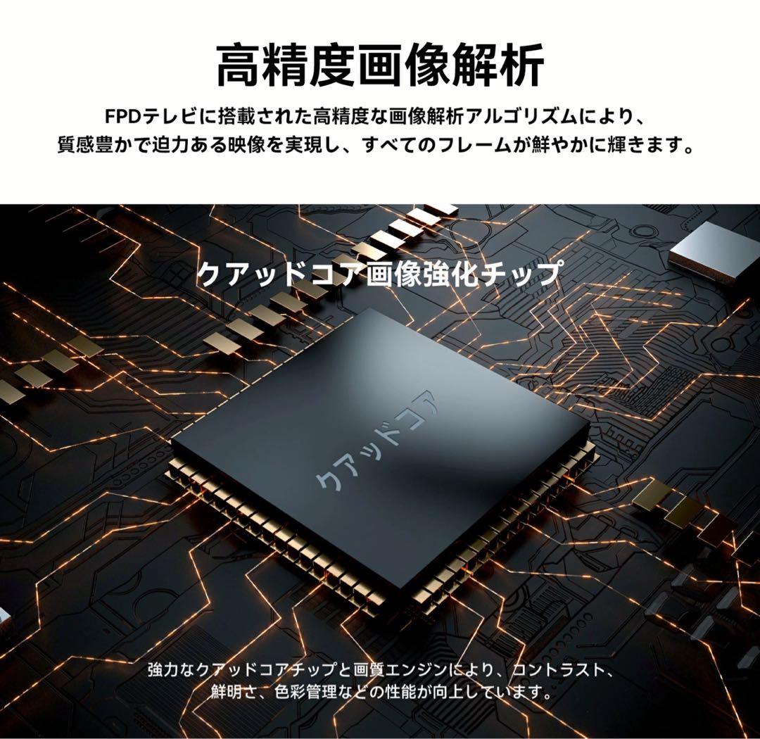 FPD 65V 4K UHD 液晶テレビ Google TV