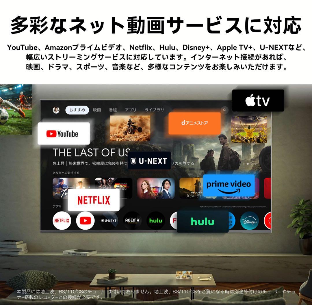 FPD 65V 4K UHD 液晶テレビ Google TV
