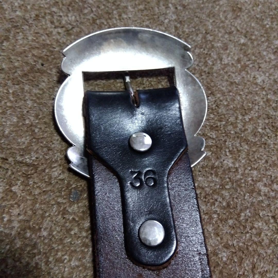 36inch 20周年記念モデル ヴィンテージ バックル レザーベルト