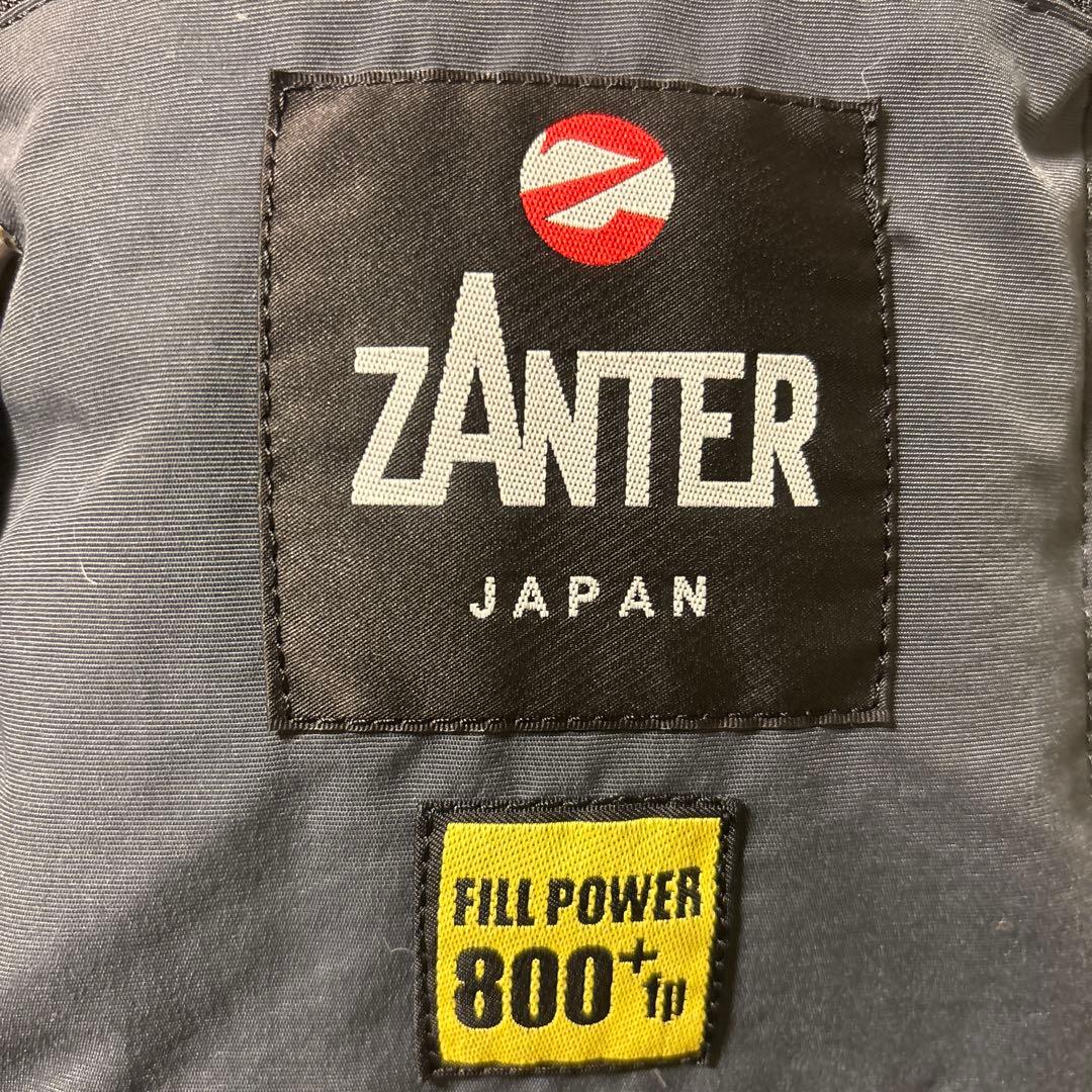 ZANTER フード付きダウンジャケット ネイビー
