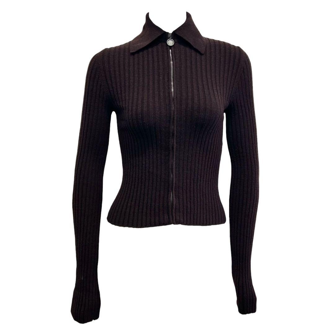 1996FW GUCCI トムフォード期 リブジップニットトップ