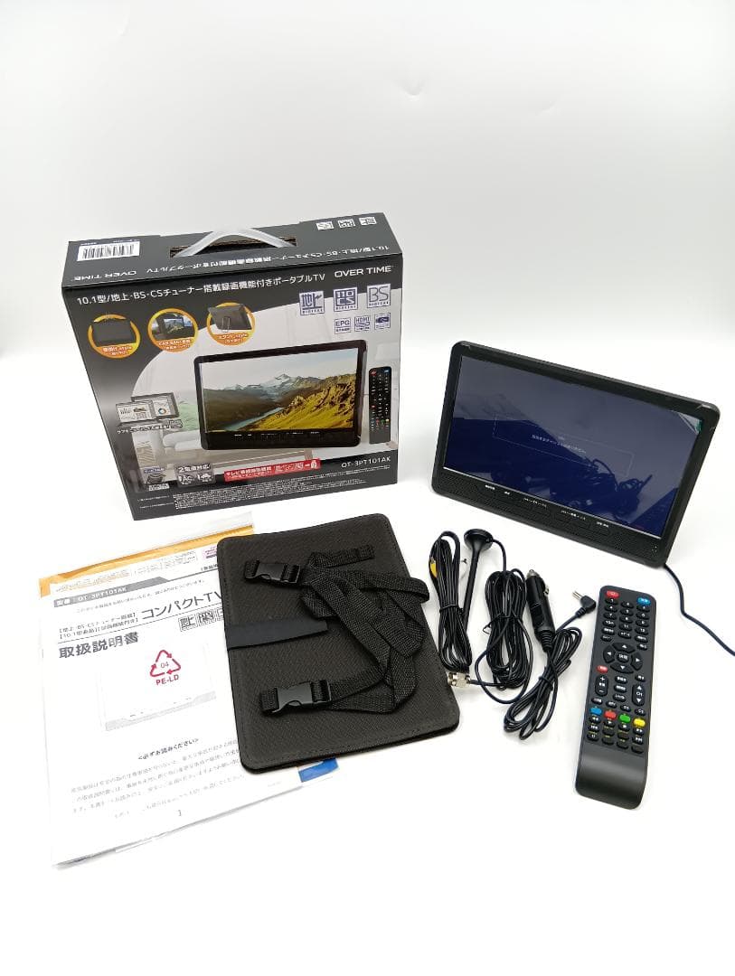 ポータブルTV　OT-3PT101AK　10.1型　OVER TIME