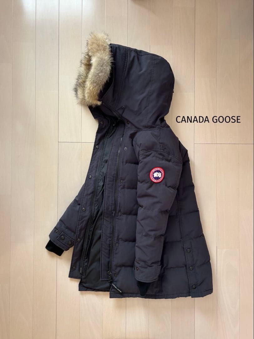【週末セール】カナダグース ダウンコート／シェルバーン XS ネイビー