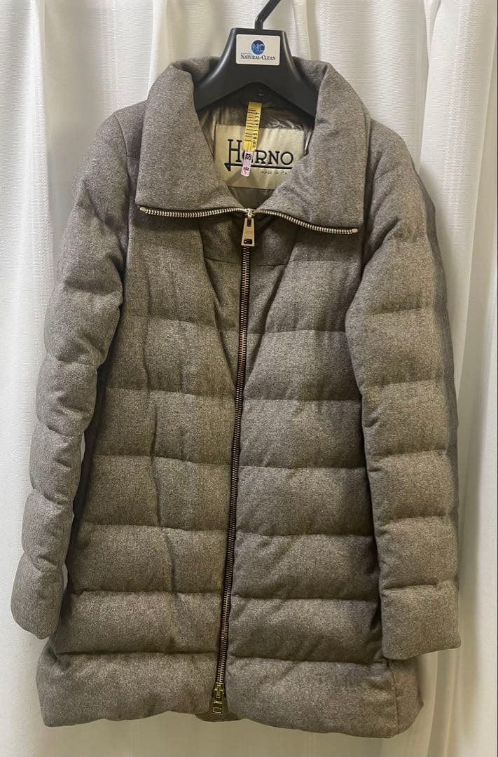 ◆TR◆HERNO ダウン カシミヤ シルク フォックスファー