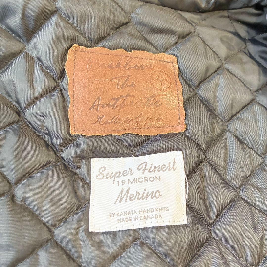 BACK BONE × Kanata フード付 カウチン 肉厚 ベスト