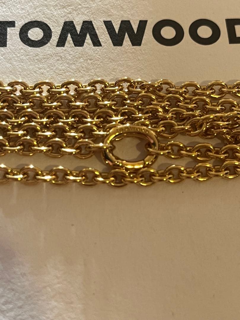 TOM WOOD Rolo Chain ゴールド　ネックレス