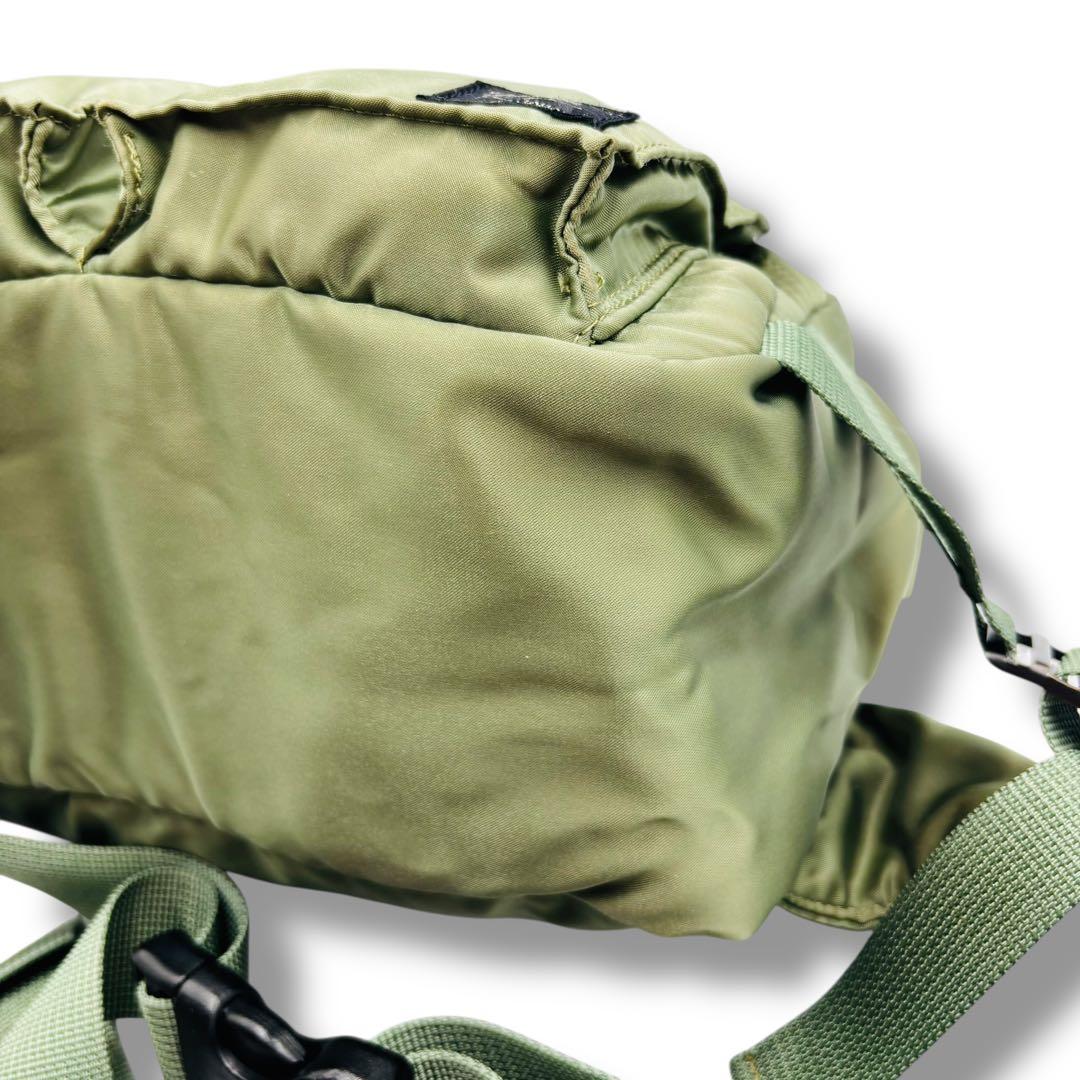 PORTER ボディ ウエストバッグ タンカーナイロン セージグリーン 2way