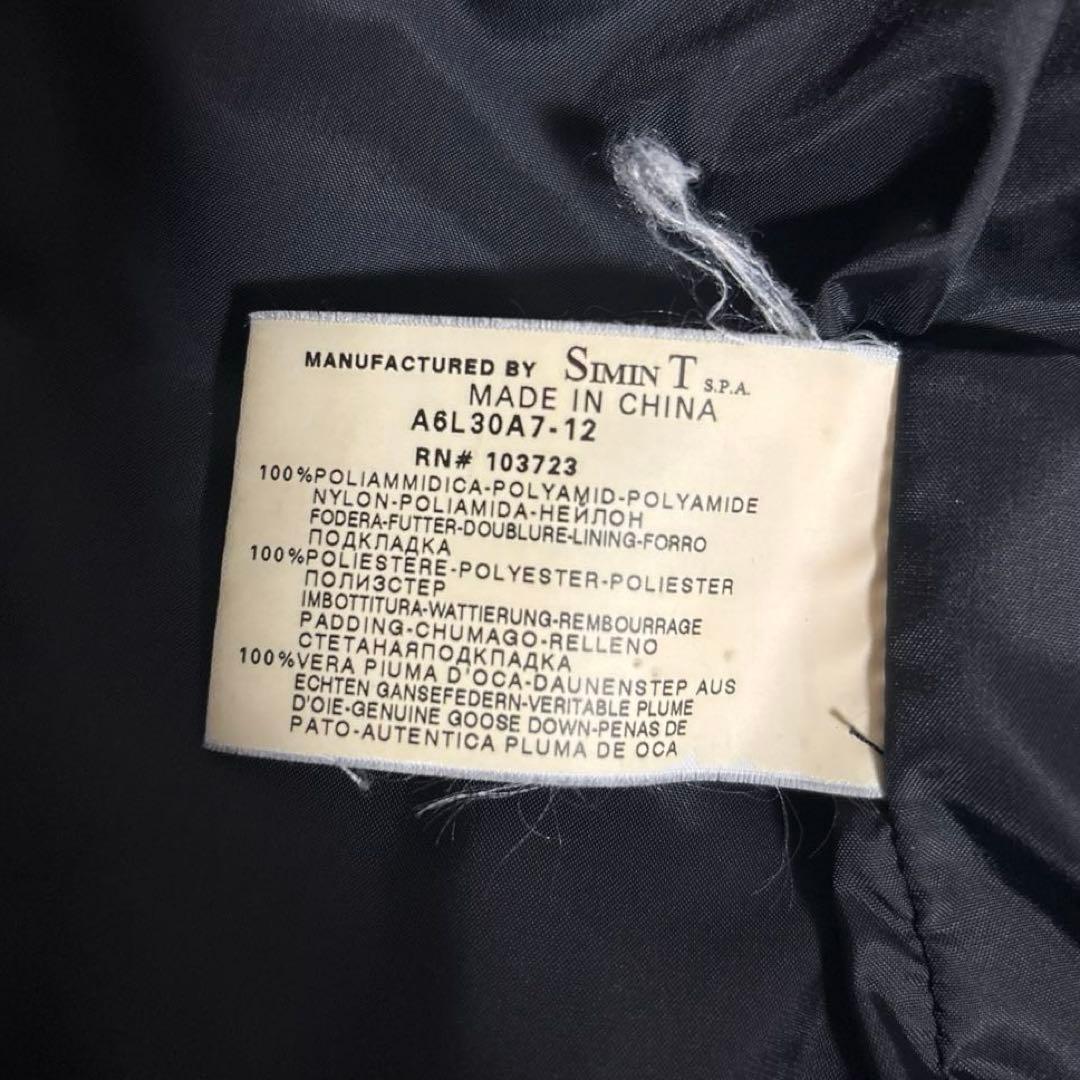 極上ARMANI JEANSキルティング中綿グースダウンジャケットAJパイピング