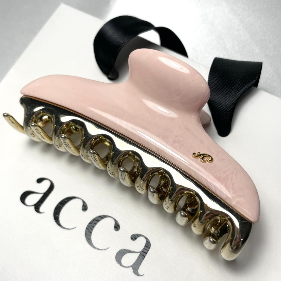 acca アッカ ヘアクリップ ピンク＆ゴールド ラージ ヘアアクセサリー