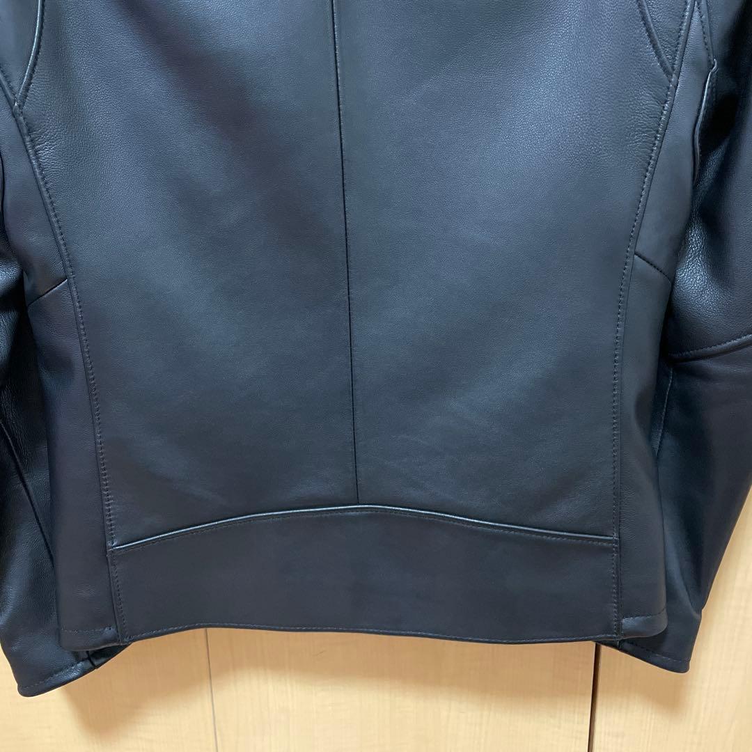 BY シープレザー シングル ライダースジャケット