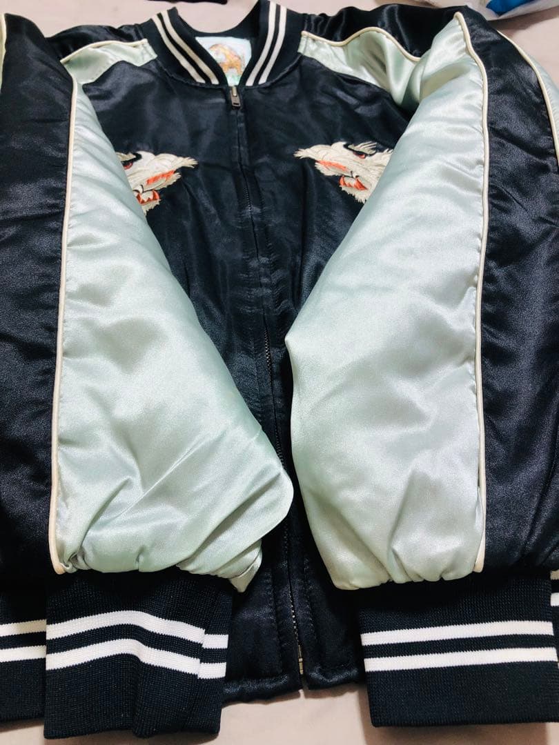 美品 JAKE スカジャン 虎 日本限定 ヴィンテージ unisex サテン