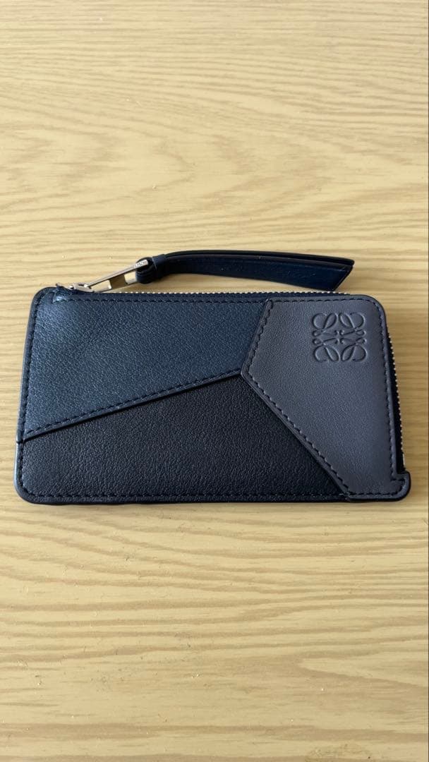 LOEWE ロエベ ケース カードケース ネイビー レザー