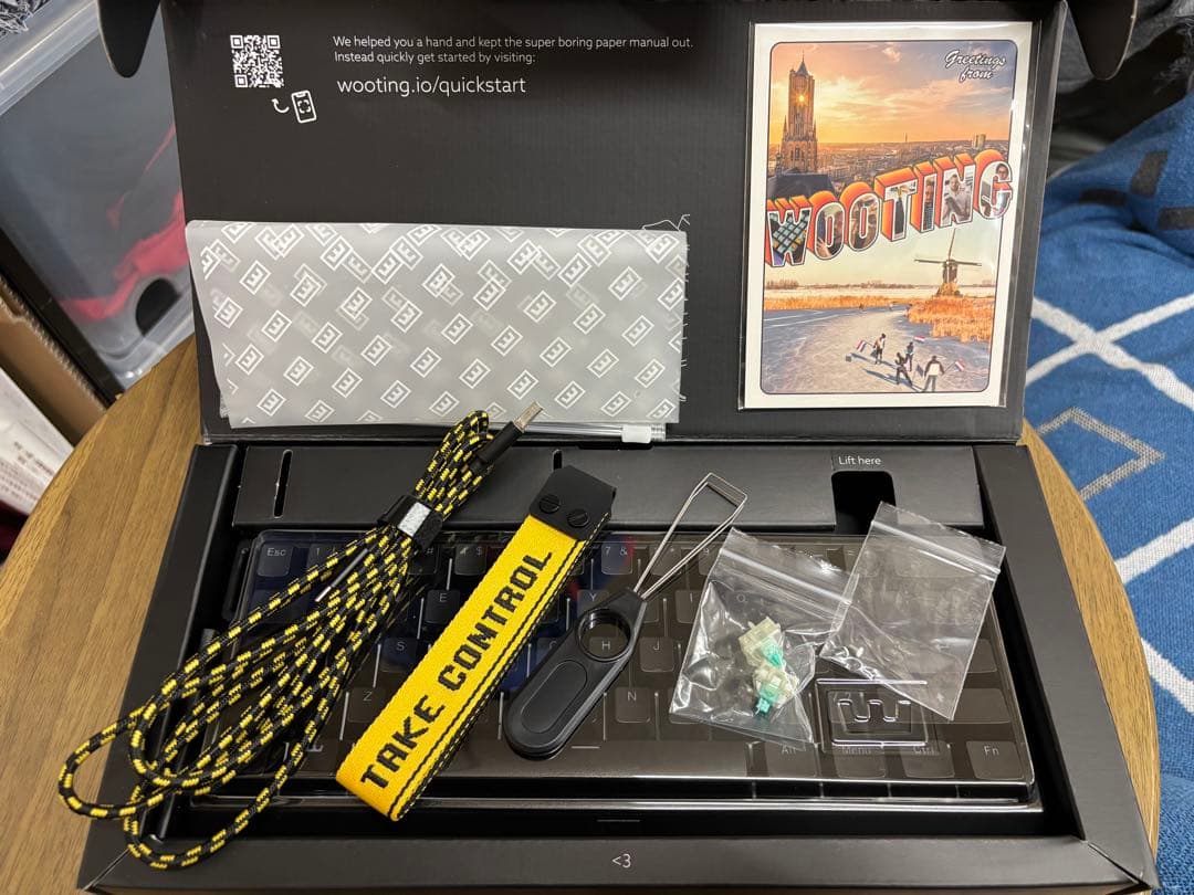 Wooting 60HE キーボード 本体 +リストレスト付属+ルブセット付属