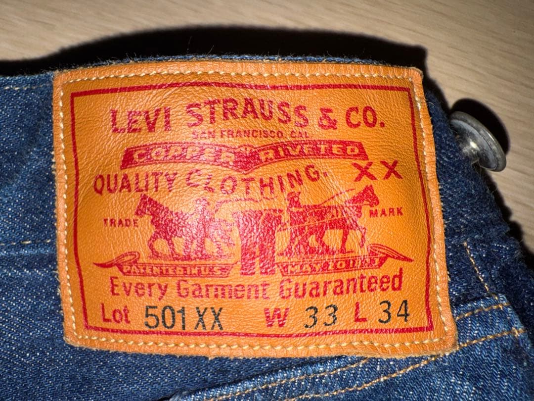 Levi's 501XX 1890 復刻 赤耳　シンチバックUSA製　LVC