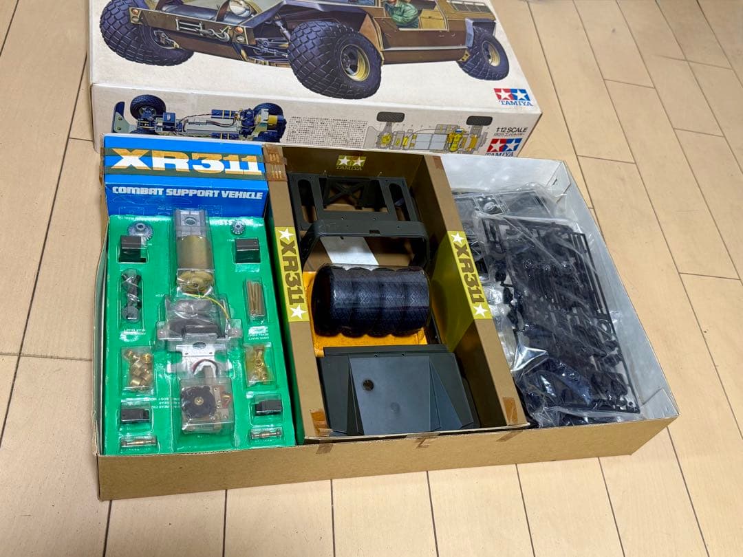 イ*レ様 【当時物 未組立】タミヤ XR311コンバットバギー 程度上 ★期間限