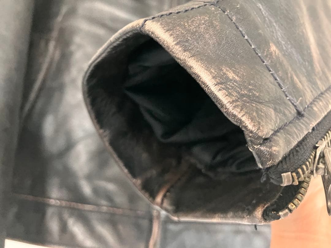 OLD GAP 牛革レザージャケット ボア