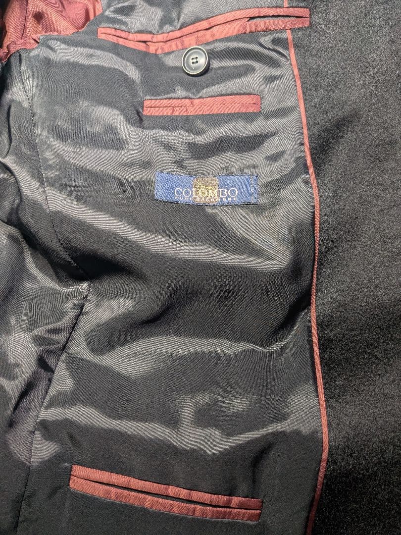 ヒューゴボス HUGO BOSS チェスターコート 黒 カシミヤ 100％