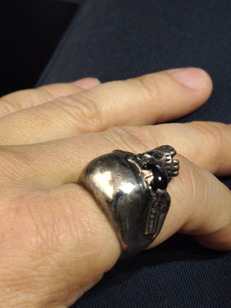 スカル　ブラックスター　リング　23号
