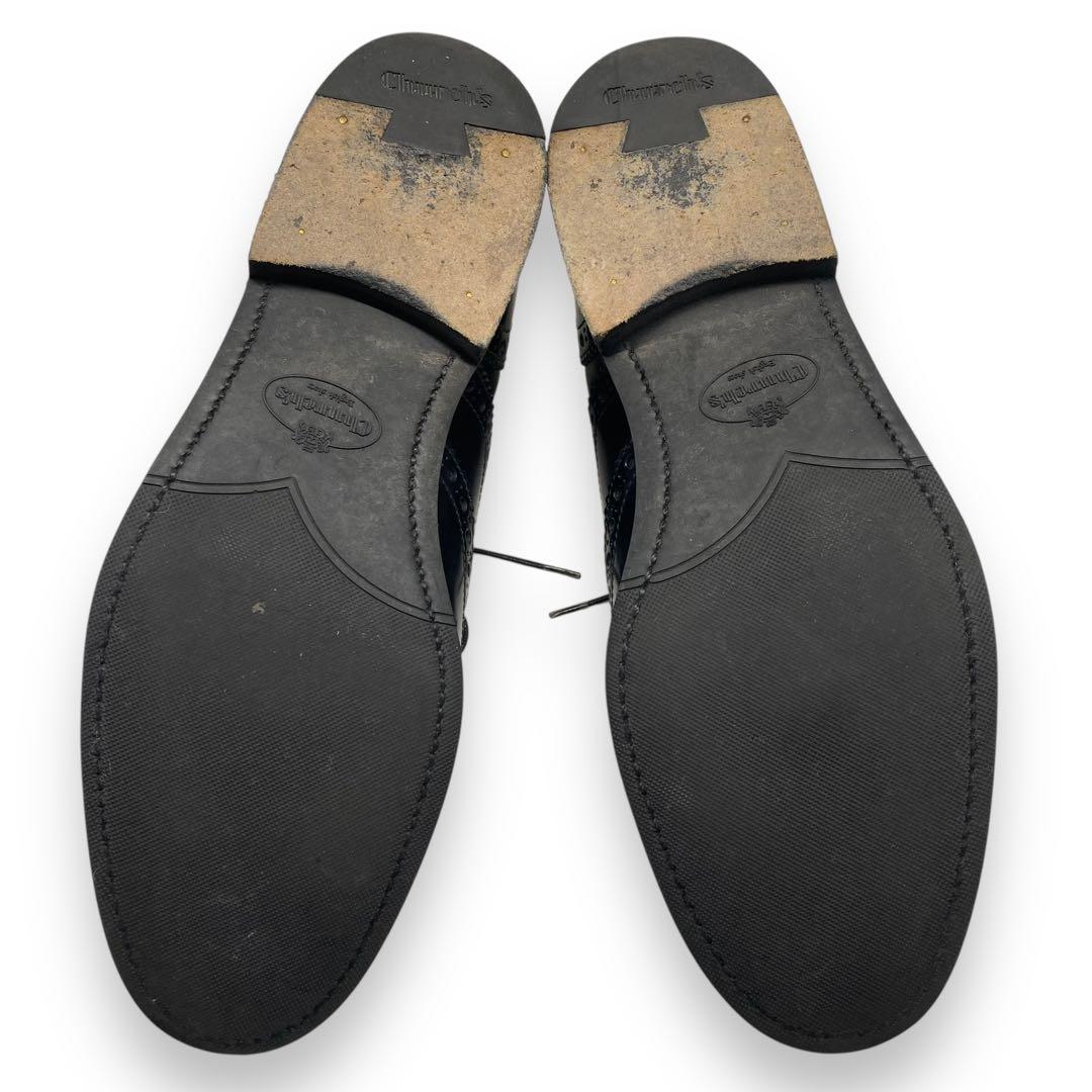 美品■チャーチ　BURWOOD　ビジネスシューズ　ウィングチップ　黒